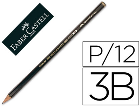Lápis de Grafite Faber 9000 3B Unidade2