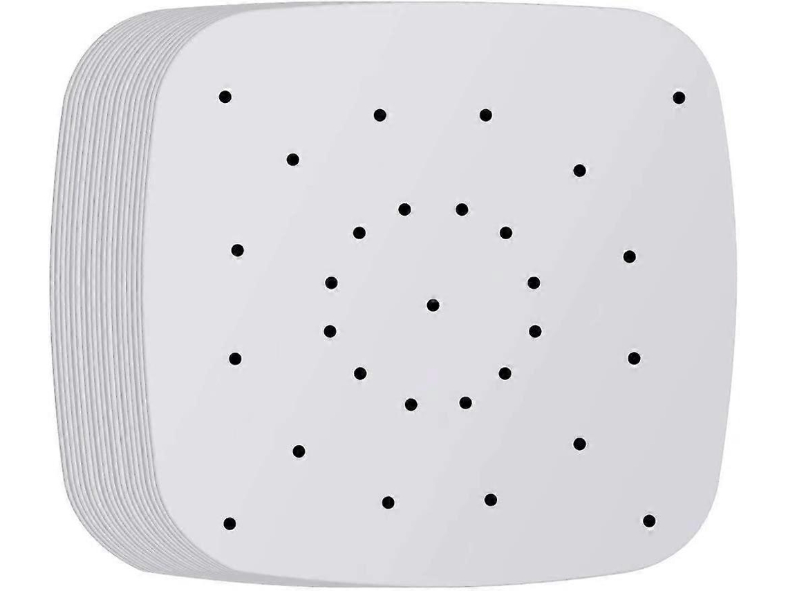 Lineros De Papel De Parchment Para Freidora De Aire, 200 Piezas 7.8 Pulgadas Blancos, Inadherentes, Resistentes Al Calor Y Antigrasa