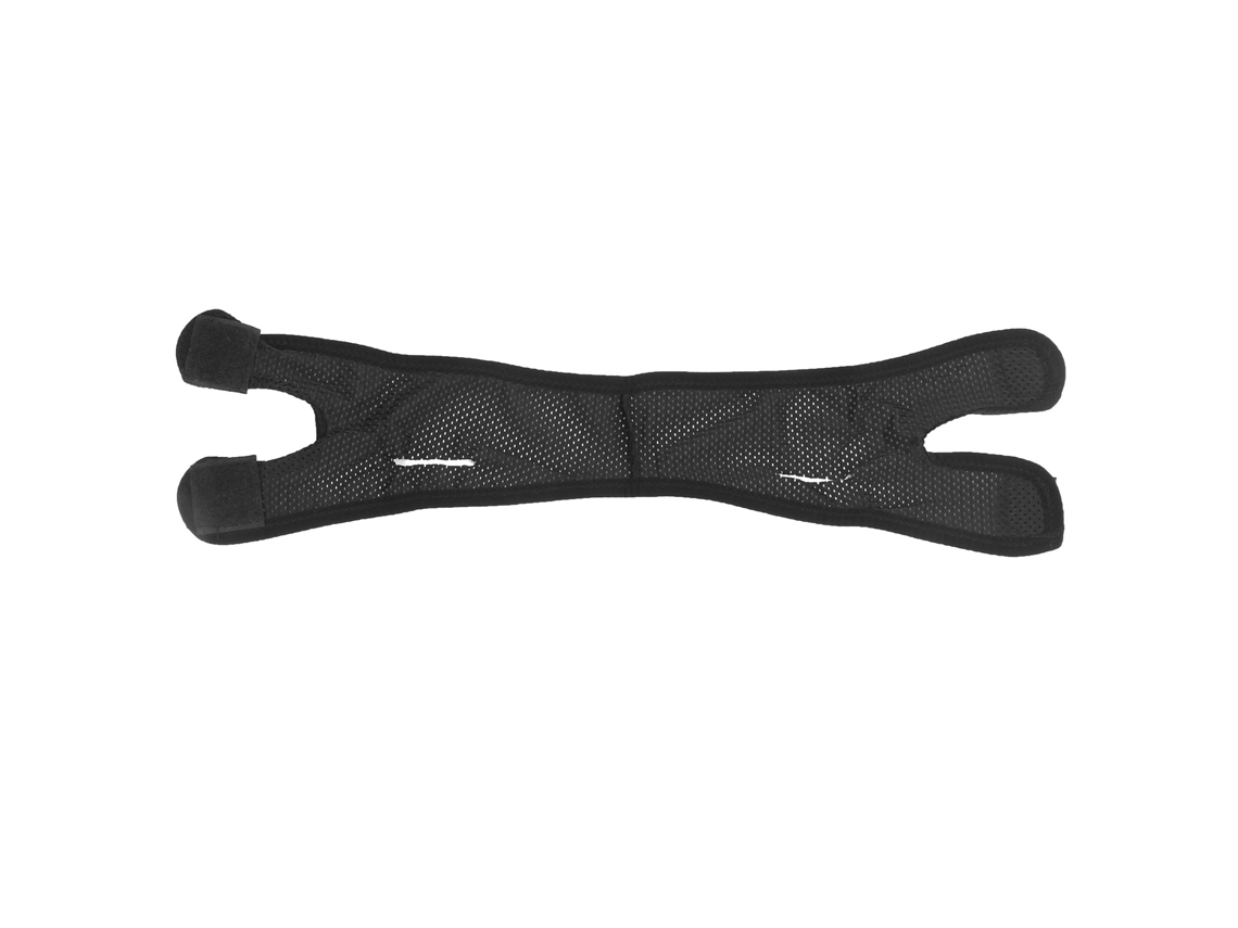 Correa antirronquidos para la barbilla, soporte de mandíbula de malla transpirable, correa facial adelgazante, para adultos (negro)