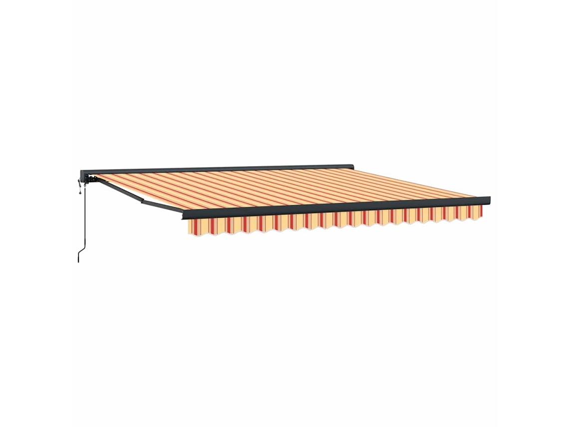 Maison Exclusive - Toldo Retráctil Amarillo Y Naranja 400 X 300 X 165 Cm