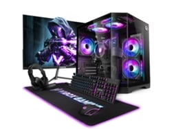 PC para juegos Vibox I-516 completo • Monitor de 22'' • Ryzen 3 3200g 4.0 Ghz • Radeon Vega 8 • 16 GB de RAM • SSD de 500 GB • Linux • Wifi