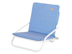 Aktive Silla De Playa Ligera Con Asa 46x60x50 Cm Rayas Marineras