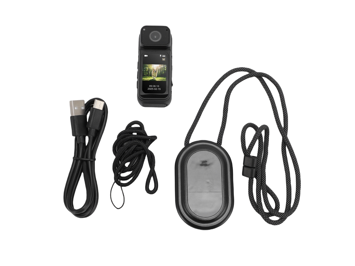 Cámara De Acción (hd 2.7k, Rotatoria 180°) Mini Cámara Portátil Wearable De Pulgar