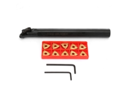 2026velora-portabrocas De Torneado S20r-mwlnr08 + 10 Inserts De Carburo Wnmg432 + 2 Llaves Para Tornos Cnc