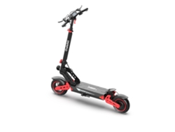 El patinete eléctrico plegable rojo Is2 incluye un motor de 800 W, una batería de gran capacidad de 48 V y 15 Ah, pantalla LED y freno de disco doble Iwafo.