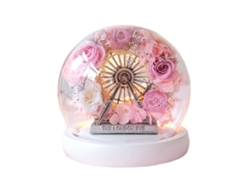 Regalo creativo del día de San Valentín: flor eterna, noria, adornos decorativos MEOIRUERY