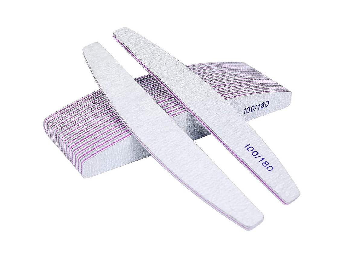 25 Limas De Uñas De Doble Cara, Grano 100/180