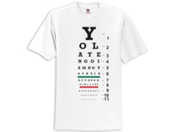 Yo La Tengo Eye Chart T-shirt Rockinstone Unisex Adults Best Sellers Size:m