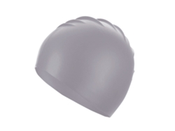 Gorro de natación de silicona impermeable, cómodo y unisex. Plateado - Talla única