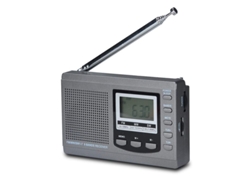 2026-radio De Banda Completa Am/fm/sw Con Altavoz Estéreo, Pantalla Lcd Y Reloj Despertador (gris)