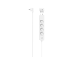 Multipresa 5 Salidas Front. Adapt. USB Doble 17W Interruptor 1,4 m Blc