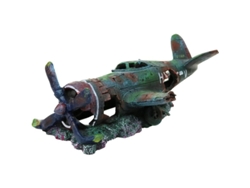 Adorno De Resina No Tóxica Para Acuario, Con Forma De Casa-avión, Para La Decoración De Peceras.