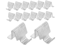Juego De 20 Soportes Metálicos Para Estantes, Fijaciones Resistentes Para Estantes.