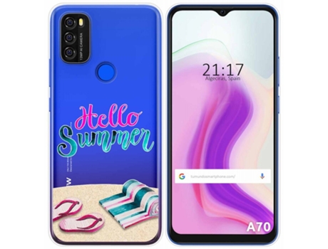Carcasa Blackview A70 TUMUNDOSMARTPHONE Dibujos Transparente Multicolor