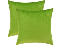 2 Fundas De Almohada Cuadrada De Terciopelo Cómoda Para Sofá Y Cama, 18 X 18 Pulgadas
