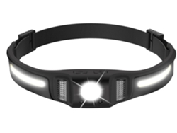 Linterna Frontal 650 Lúmenes Roja 10 Modos Usb-c 270° Negro