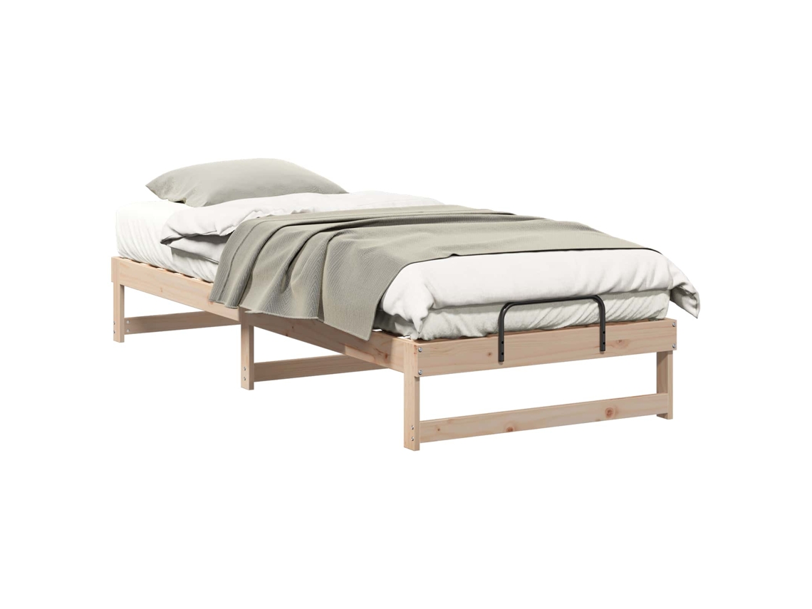 Maison Exclusive - Estructura De Cama Marrón 90 X 220 Cm Madera De Pino Macizo