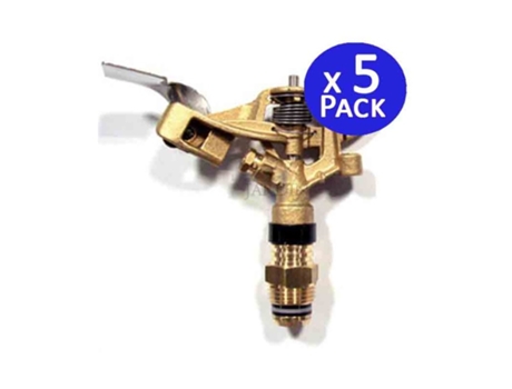 Aspersor Laton Circular 28º 1/2 9 a 14 Metros Pack 5 SUINGA