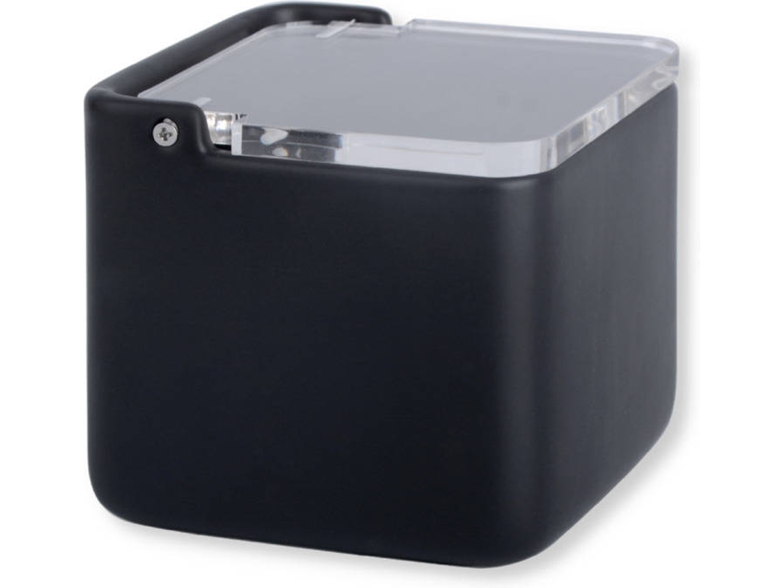 Salero KOOK TIME Negro (Cerámica, Acrílico - 11.2x11.2x11.2 cm)