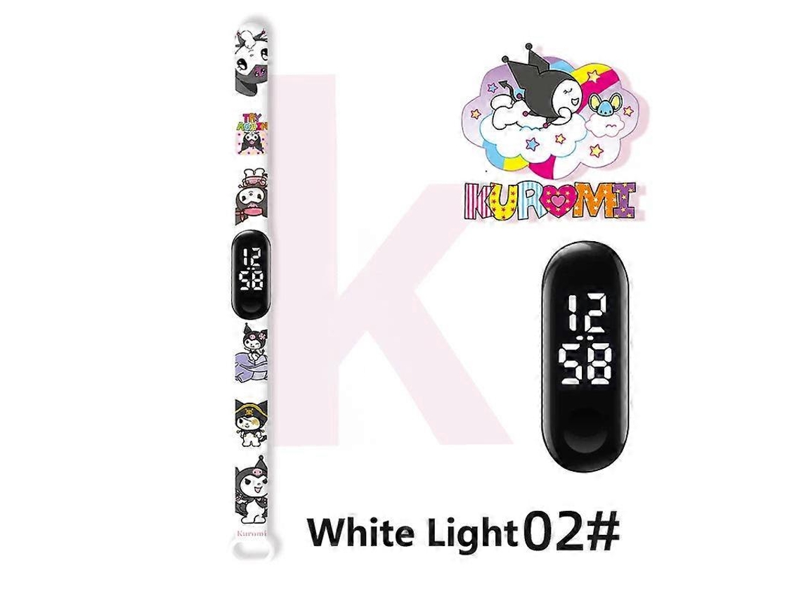 Reloj deportivo inteligente para niños, pulsera digital impermeable, diseño de bicicleta eléctrica Kuromi Ly