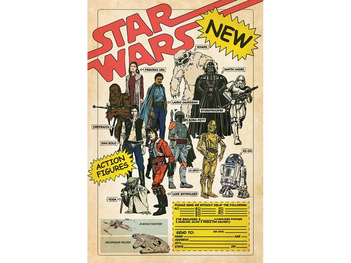 Póster PYRAMID INT PP34635 Números de Acción Star Wars