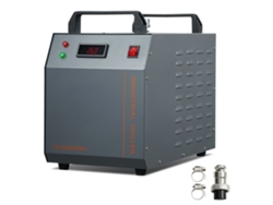Enfriador industrial CW 3000 de 80 W con tanque de 12 l y caudal de 12 l/min para máquinas de grabado láser Tekmaquinas