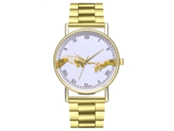 Reloj De Pulsera Renacentista Unisex Con Correa De Acero Cuarzo Zhoulianfa T27