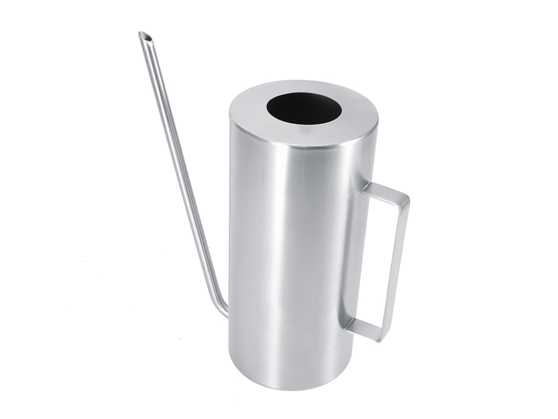 Regadera De Acero Inoxidable De 1,5 Litros Con Boquilla Larga Para Plantas De Interior Y Exterior.