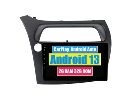 Autoradio Multimedia ROVERONE para Honda Civic Hatchback 2006 - 2012 CarPlay Android Coche Radio Bluetooth GPS Navegación