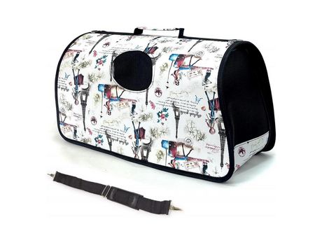 Transportín Para Gatos Conejos Bolsa De Transporte Mascota Bolso Flexible Con Cremallera COSHANO