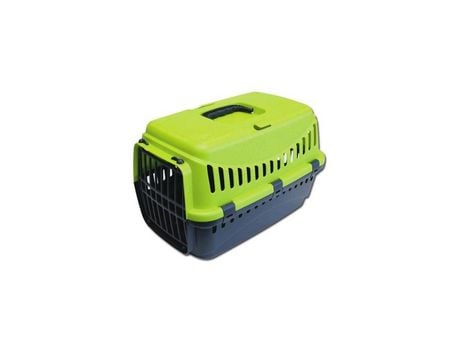 Transportin Rígido Para Mascotas Kennel Portátil Verde 45X30X35Cm NOBLEZA