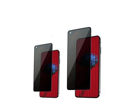 Kit 2 Protectores de Vidrio Templado Privacidad para Oppo Reno 8T - Transparente/Negro