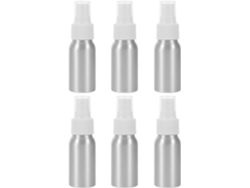 Lot De 6 Frascos Vaporisateurs En Aluminium 30 Ml Pulvérisateur Blanco Mini Parfum Recargables