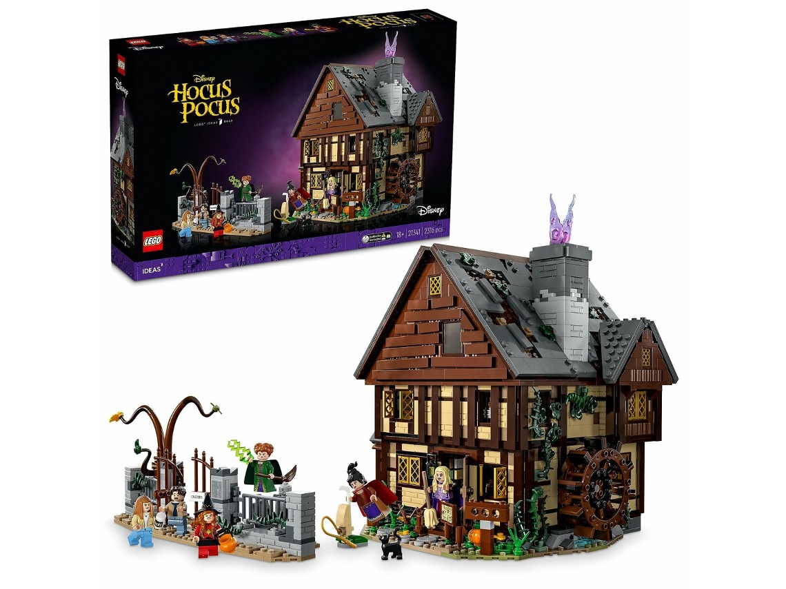 Playset LEGO Disney Hocus Pocus Sanderson Sisters' Cottage 21341 2316 Peças