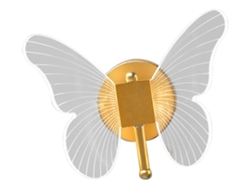Lámpara de pared con luz LED, lámpara de pared mariposa slowmoose