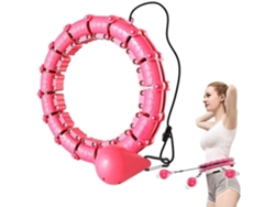 Hula Hoop  Destacável com Nós 2 em 1 Rosa (diametro de cintura 127cm)