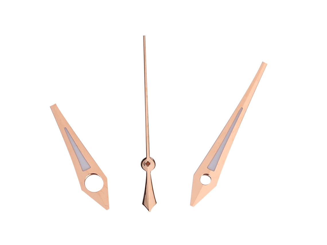 Agujas De Reloj Hora Minuto Segundo Oro Rosa Para Movimiento Eta2824 Accesorios Repuesto