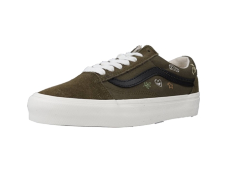 Zapatillas de Mujer VANS Old Skool Tecido Verde (36.5)