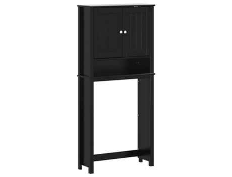 Armario Para Lavadora VIDAXL Negro Madera (76x27x164.5 cm)
