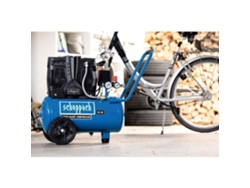 Compressor de ar horizontal silencioso de dois cilindros Scheppach HC25Si - 24 L - 1100W - 8 bar - 1,5 HP
