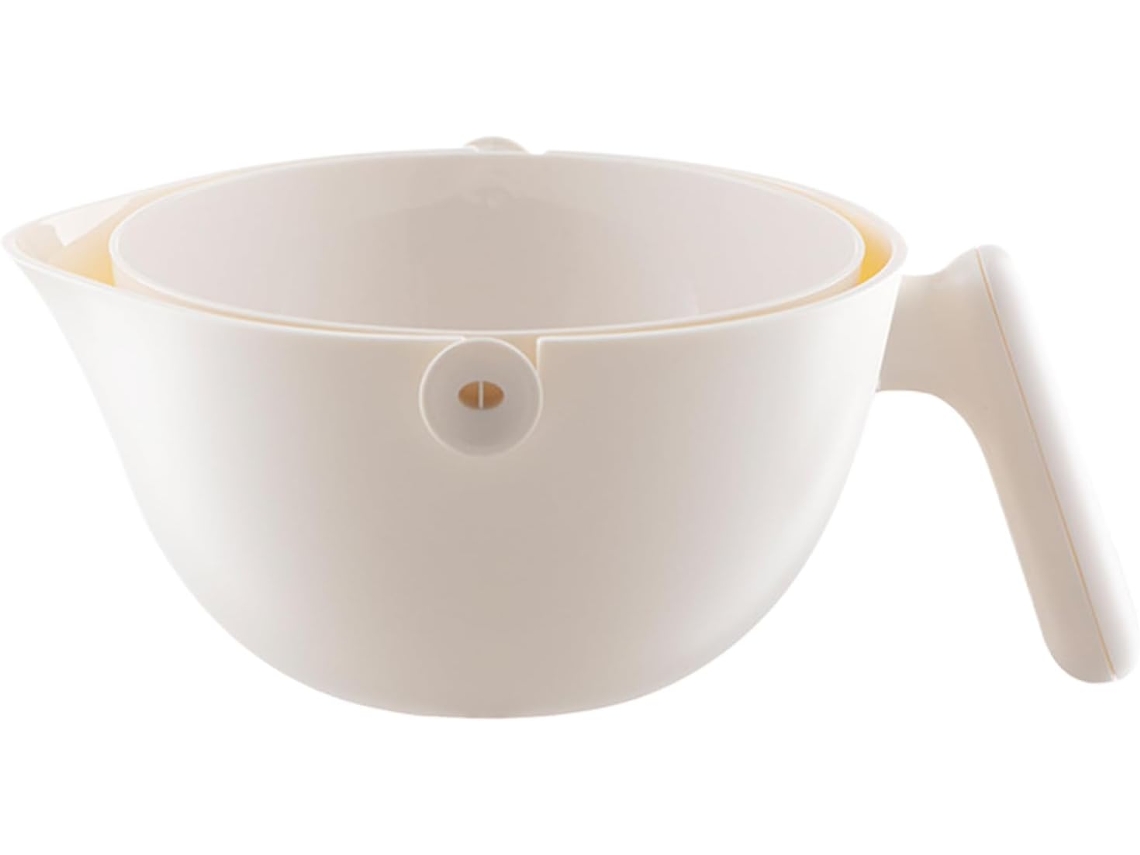 Colador Y Escurridor De 2 Niveles Con Asa Cesta Antideslizante Para Arroz Ensaladas Verduras Cocina Apartamentos