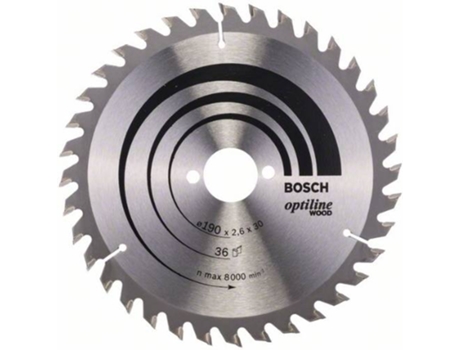 Disco de Sierra Circular BOSCH Optiline Madera 190x30x2.6 mm - 36