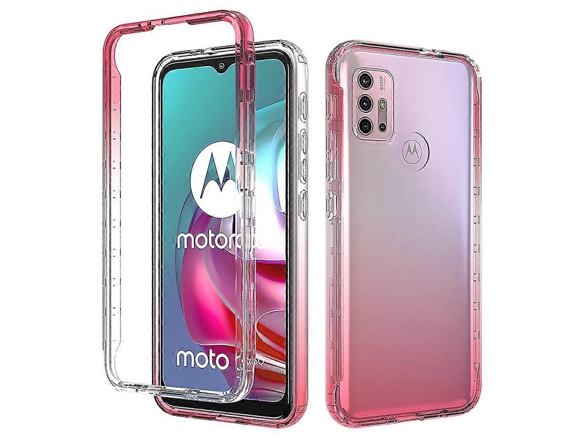 Funda Desmontable 2 En 1 Para Motorola Moto G30, Diseño Degradado, Protección Total, Transparente, Tpu Y Pc.