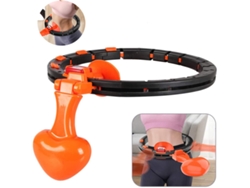 KOFIHETY Aro de hula hula con peso silencioso y masaje de 360 grados, anillo de fitness desmontable de ajuste universal, equipo de entrenamiento abdominal inte