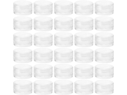 Conjunto De 55 Potes Vazios E Recarregáveis Para Creme Facial, Impermeáveis E Ideais Para Viagem.