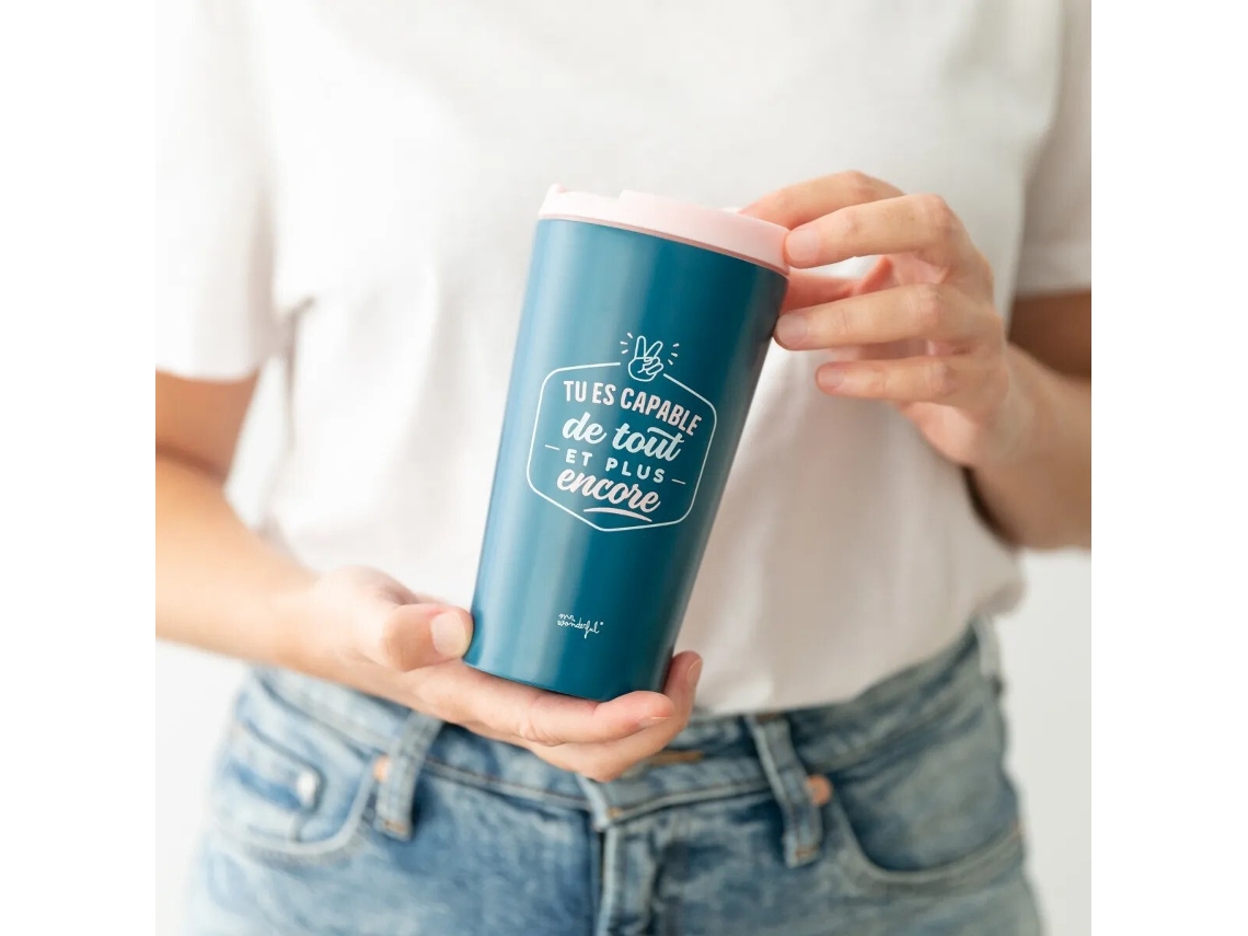 Taza térmica: puede con todo y más MR. WONDERFUL