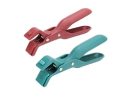 2pcs Ajudante Anti Queimadura Para Pratos E Tigelas Pinça De Cozinha Anti Derrapante Vermelha E Verde
