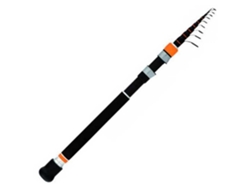 Cana Spinning Sea Bait Preto 2.40 Mtubertini
