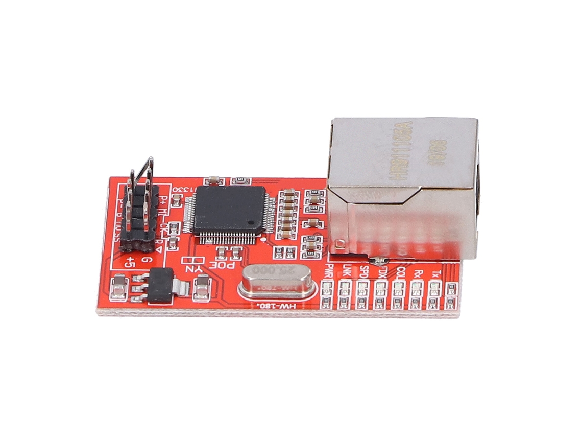 Módulo Ethernet Bloque De Construcción Electrónico Piezas Componentes Red Placa Roja W5100