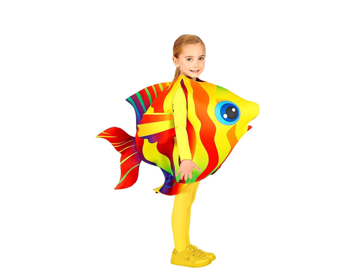 Disfraz Unisex WIDMANN pez tropical amarillo y rojo (Tam.: 4 a 6 anos)